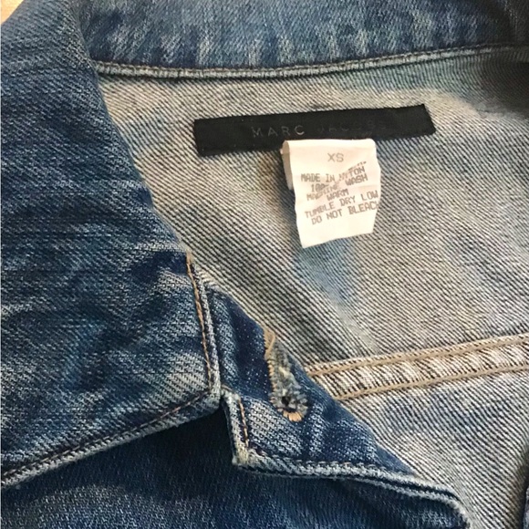 RARE Marc Jacobs Denim Long Trench Coat - Picture 2 of 7